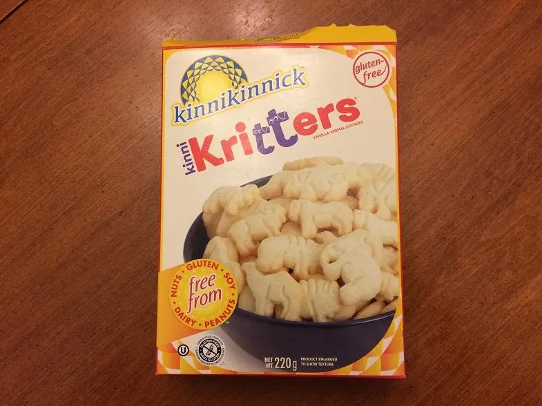 gluten-free Kinnikinnick Kritters cookies